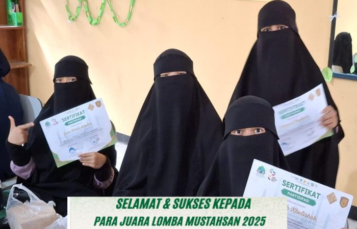 SMP Putri Humaira, Rebut Gelar Juara MHQ pada ajang Musabaqoh Tahunan Hari Santri Nasional (MUSTAHSAN) di Pondok Pesantren Al Qur’an KH. Abdullah Syafi’ie, Pulo Air, Sukabumi, Minggu (19/10/2025)